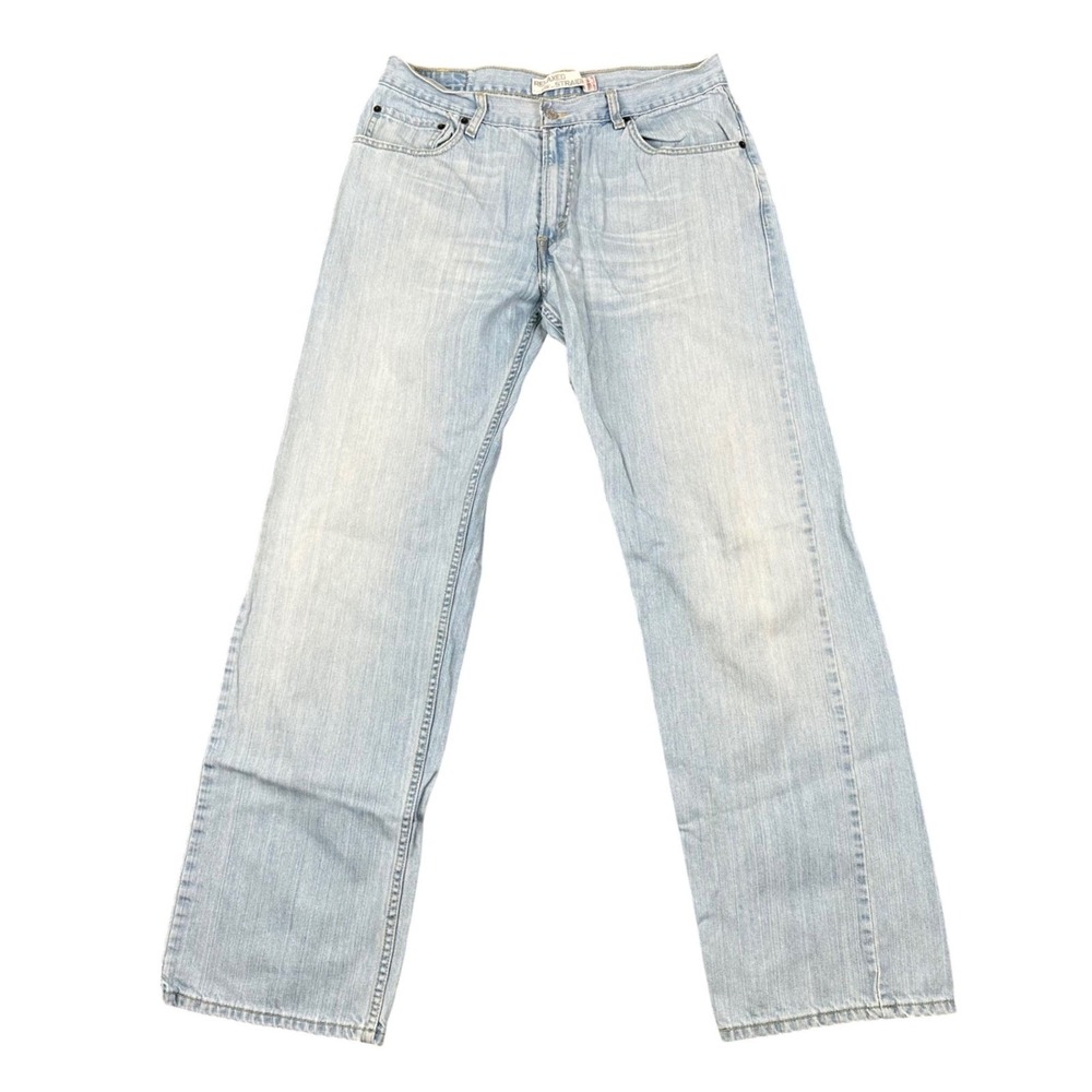 Levis 559 Relaxed Straight Jeans Mens 33x33 Light Wash Blue Denim 100% Cotton